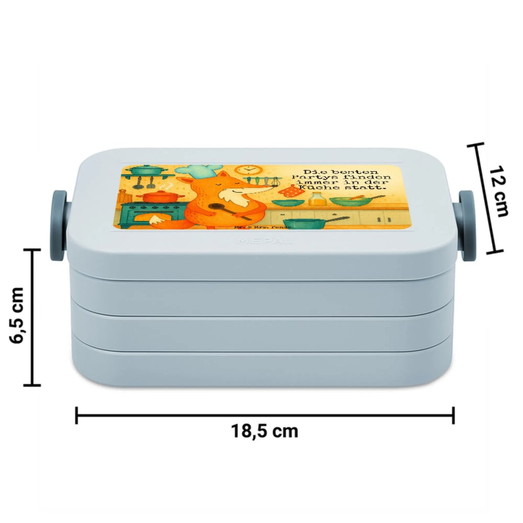MEPAL Bentobox Fuchs Koch Design Brotdose, Lunchbox, Bentobox, Fuchs, Küche Spruch, Küche Deko, Bäcker, witzig, Spruch lustig, Köche, Füchse, Party Spruch, Koch Geschenk