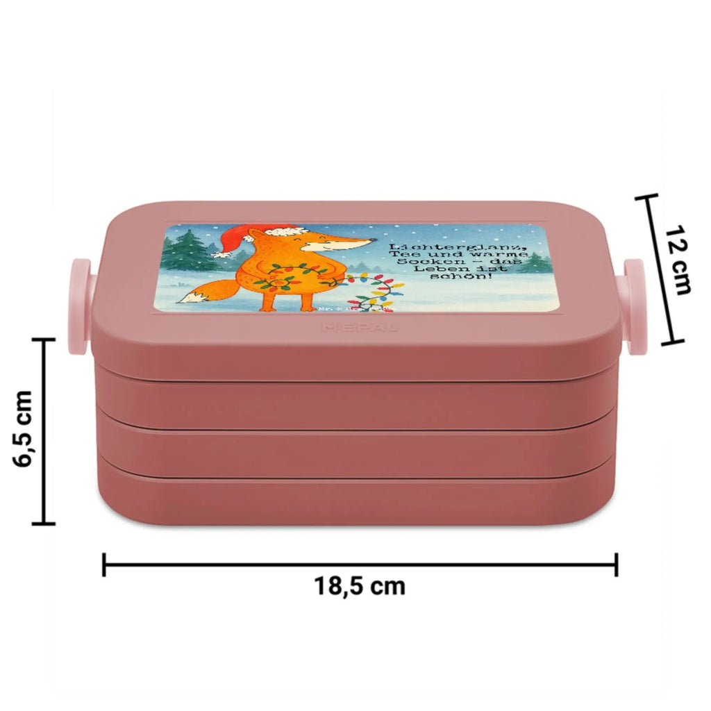 MEPAL Bentobox Fuchs Weihnachten Design Bentobox, Brotdose, Lunchbox, Winter, Weihnachten, Weihnachtsdeko, Nikolaus, Advent, Heiligabend, Wintermotiv, Weihnachtsmann, Fuchs, Weihnachtszeit, Geschenk Weihnachten, Füchse, Spruch schön