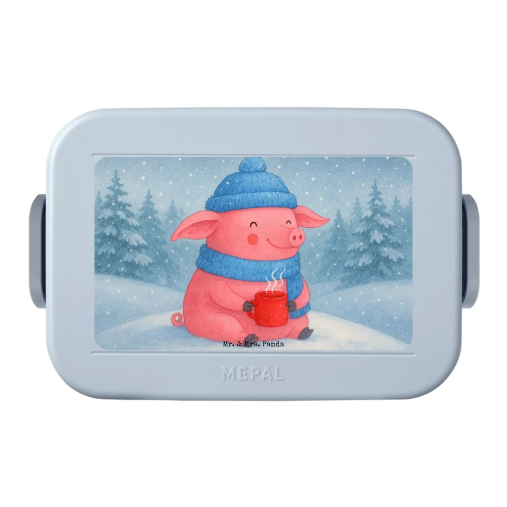 MEPAL Bentobox Schwein Glühwein Design Bentobox, Brotdose, Lunchbox, Winter, Weihnachten, Weihnachtsdeko, Nikolaus, Advent, Heiligabend, Wintermotiv, Weihnachtsmarkt, Glühschwein, Punsch, Glühwein