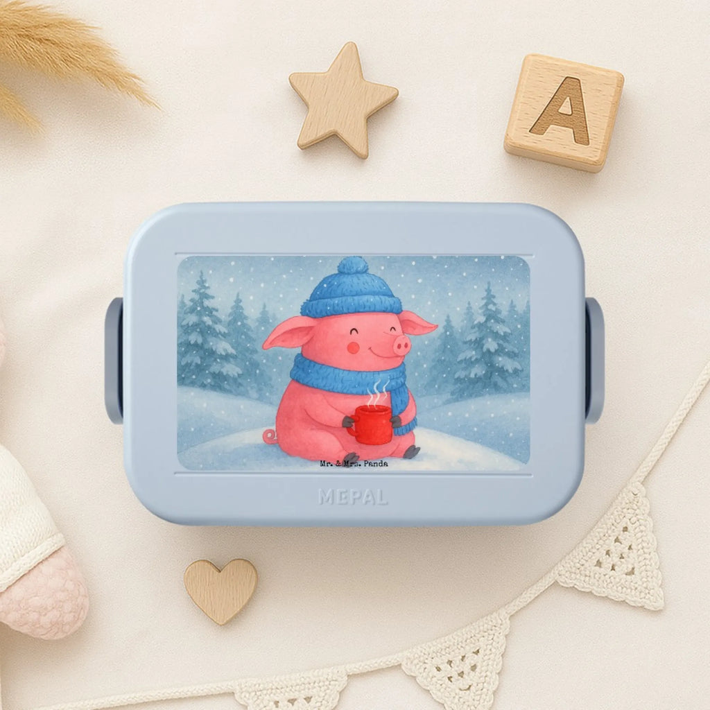 MEPAL Bentobox Schwein Glühwein Design Bentobox, Brotdose, Lunchbox, Winter, Weihnachten, Weihnachtsdeko, Nikolaus, Advent, Heiligabend, Wintermotiv, Weihnachtsmarkt, Glühschwein, Punsch, Glühwein