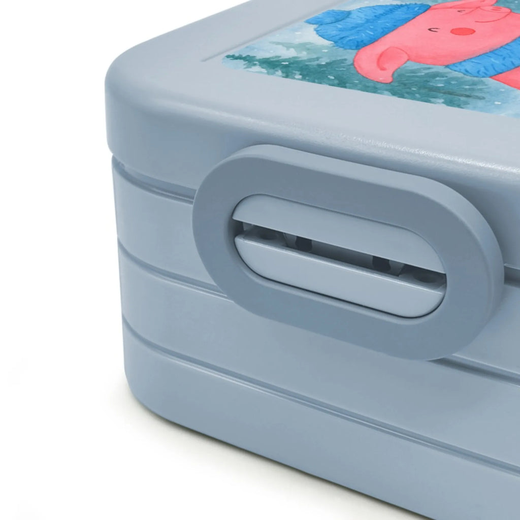 MEPAL Bentobox Schwein Glühwein Design Bentobox, Brotdose, Lunchbox, Winter, Weihnachten, Weihnachtsdeko, Nikolaus, Advent, Heiligabend, Wintermotiv, Weihnachtsmarkt, Glühschwein, Punsch, Glühwein