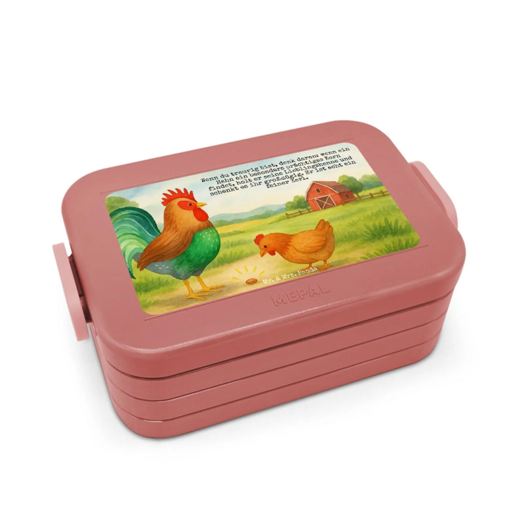MEPAL Bentobox Hahn Korn Design Bentobox, Lunchbox, Brotdose, Bauernhof, Hoftiere, Landwirt, Landwirtin, Korn, Henne, Hahn, Eier, Natur