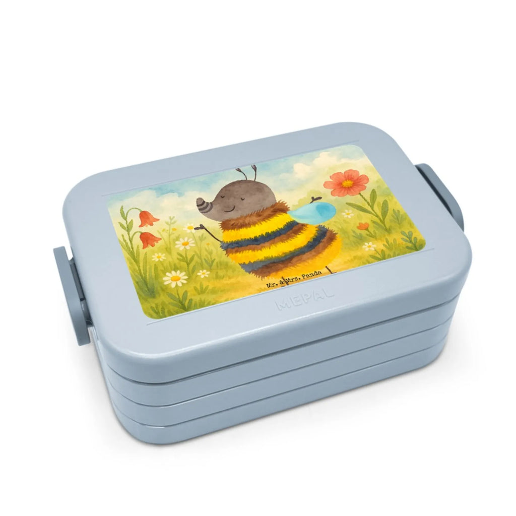 MEPAL Bentobox Hummel flauschig Design Bentobox, Brotdose, Lunchbox, Tiermotive, Gute Laune, lustige Sprüche, Tiere, Blume, Flauschig, Hummel, Natur, Biene