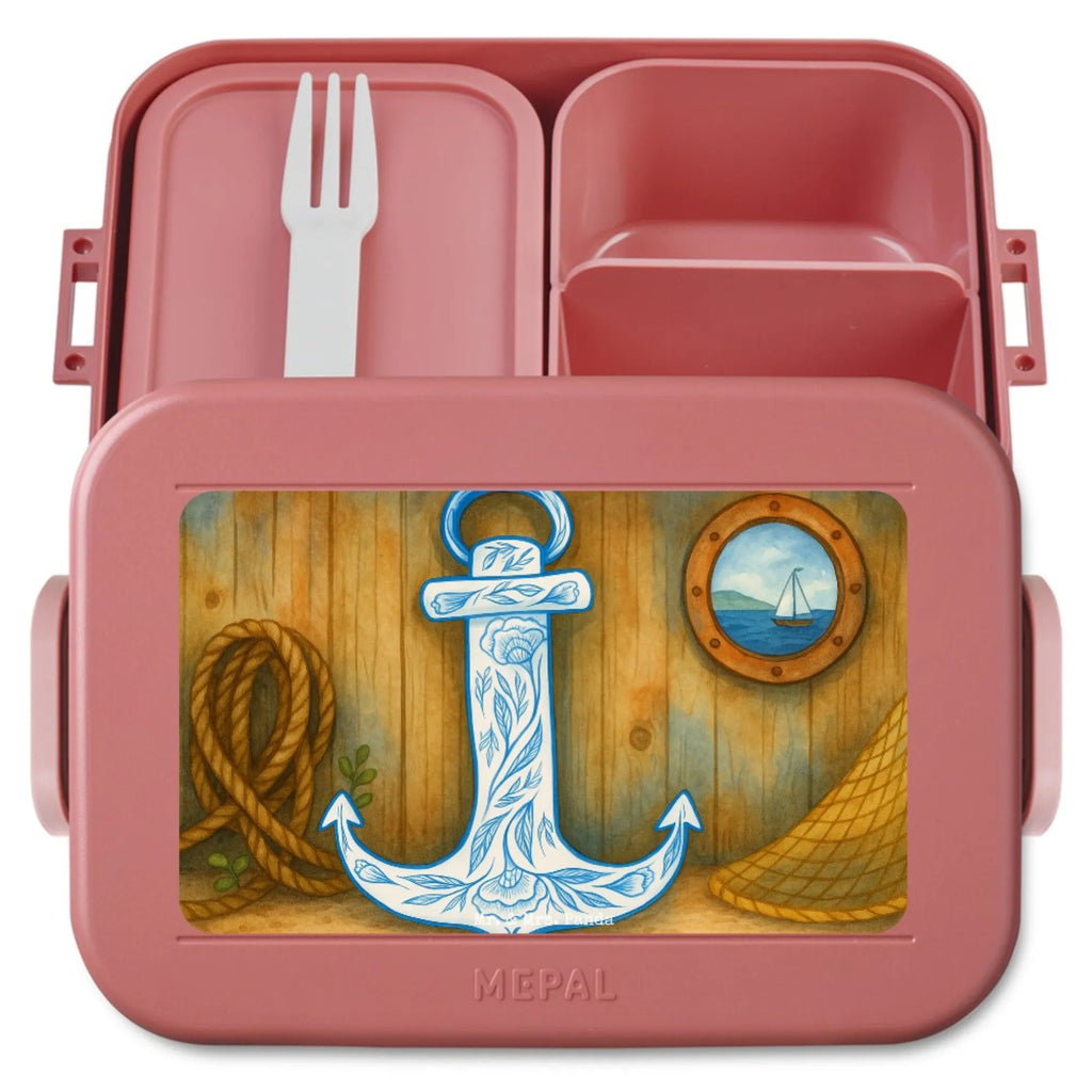 MEPAL Bentobox Anker Blau Design Brotdose, Lunchbox, Bentobox, Tiermotive, Gute Laune, lustige Sprüche, Tiere