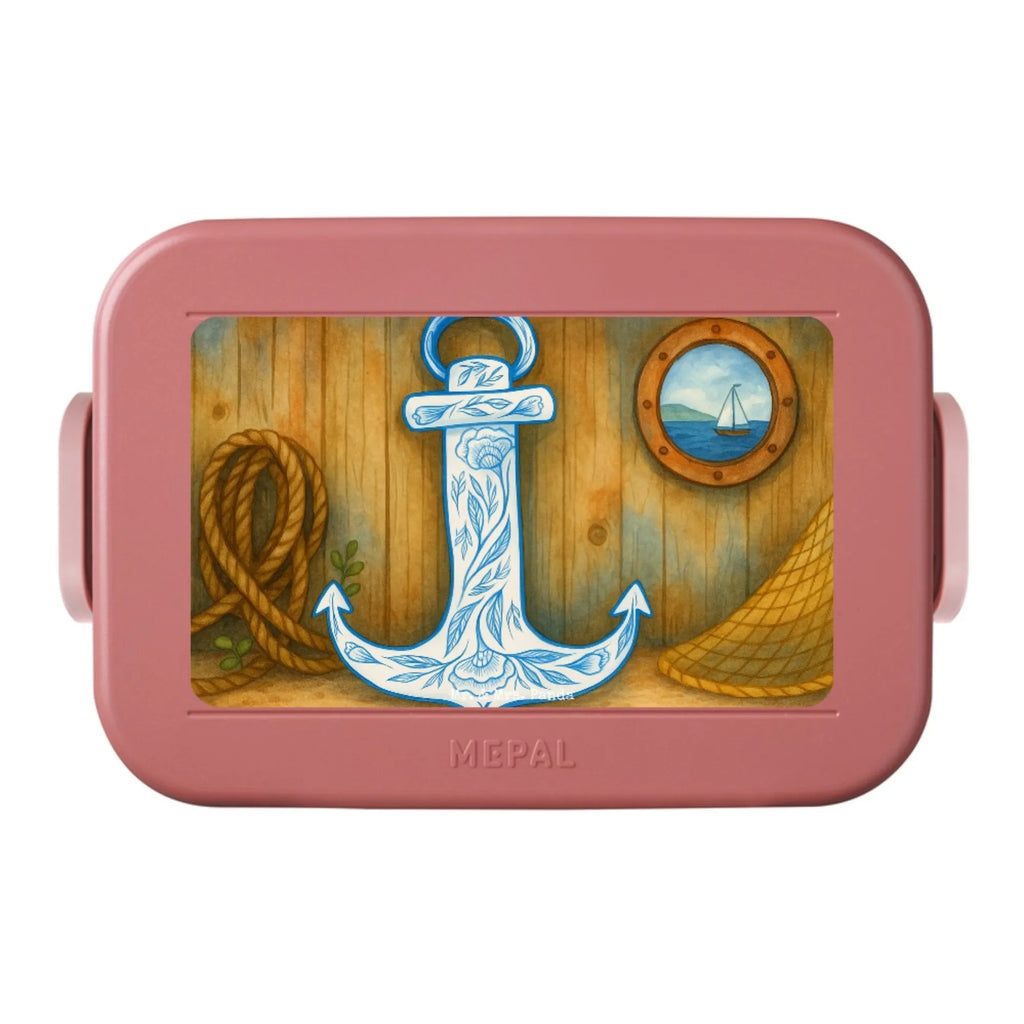 MEPAL Bentobox Anker Blau Design Brotdose, Lunchbox, Bentobox, Tiermotive, Gute Laune, lustige Sprüche, Tiere