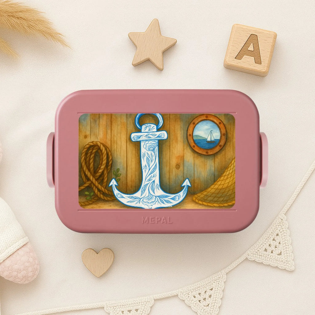 MEPAL Bentobox Anker Blau Design Brotdose, Lunchbox, Bentobox, Tiermotive, Gute Laune, lustige Sprüche, Tiere