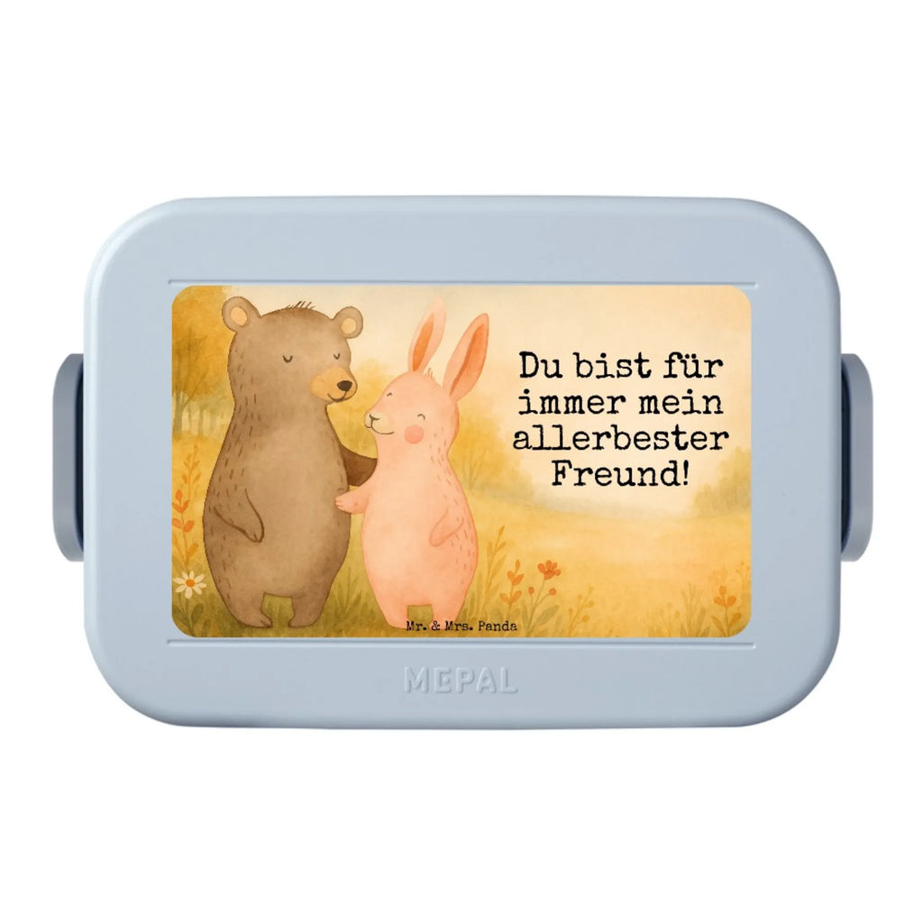 MEPAL Bentobox Bär und Hase Umarmen Design Brotdose, Lunchbox, Bentobox, Liebe, Partner, Freund, Freundin, Ehemann, Ehefrau, Heiraten, Verlobung, Heiratsantrag, Liebesgeschenk, Jahrestag, Hocheitstag, Freunde, Bärchen, Bär, best friends, Hase, bester Freund