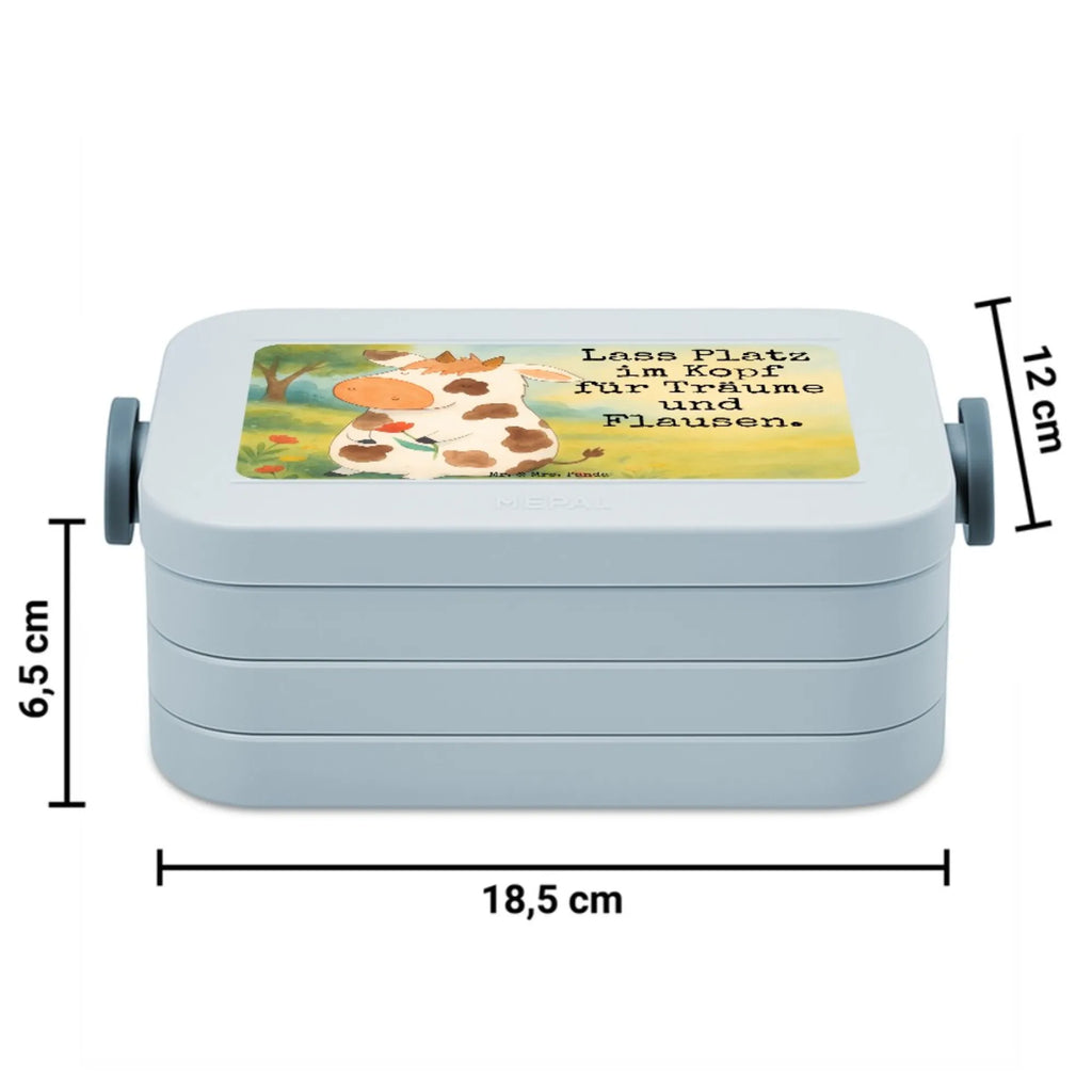 MEPAL Bentobox Kuh Design Bentobox, Lunchbox, Brotdose, Bauernhof, Hoftiere, Landwirt, Landwirtin, Flausen, Spruch, Magie, Träume, Kühe, Kuh, Motivtion, Milch, Milchkuh, Hof