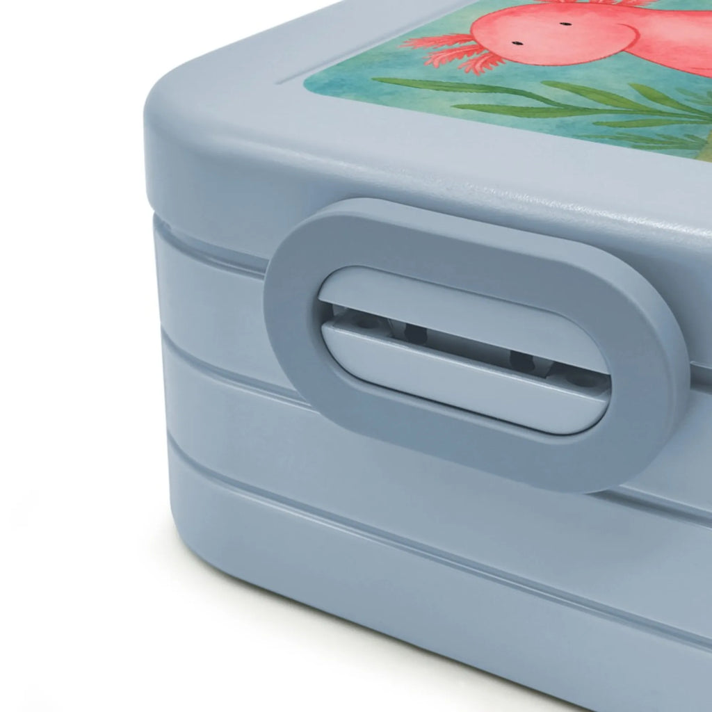 MEPAL Bentobox Axolotl Niedlich Design Bentobox, Lunchbox, Brotdose, Axolotl, Molch, fröhlich, vergnügt, zufrieden, Weisheit, Lebensweisheit, Liebe, Axolot, Lebensstil, Freundin