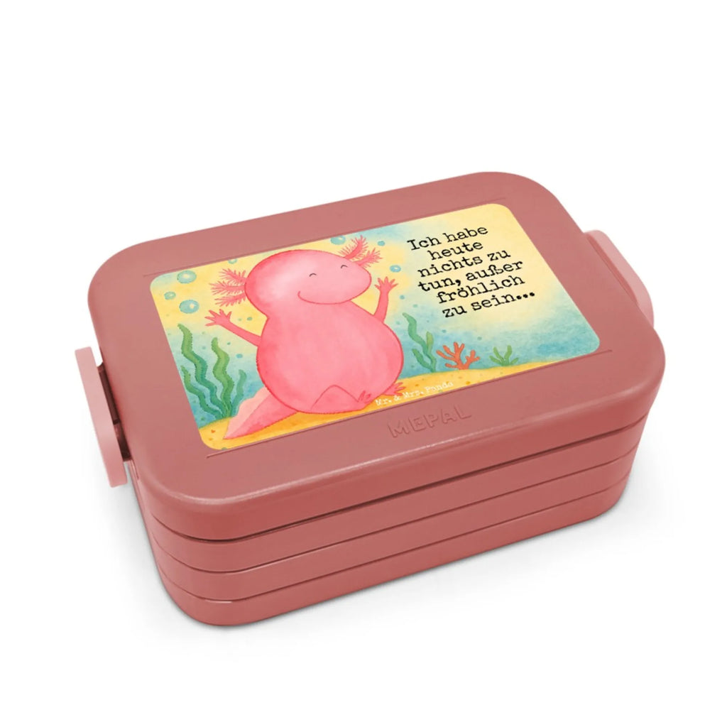 MEPAL Bentobox Axolotl Hurra Design Lunchbox, Bentobox, Brotdose, Axolotl, Molch, fröhlich, Zufriedenheit, Freude, Schwanzlurch, Lurche, Axolot, Spaß, Lurch, Motivation