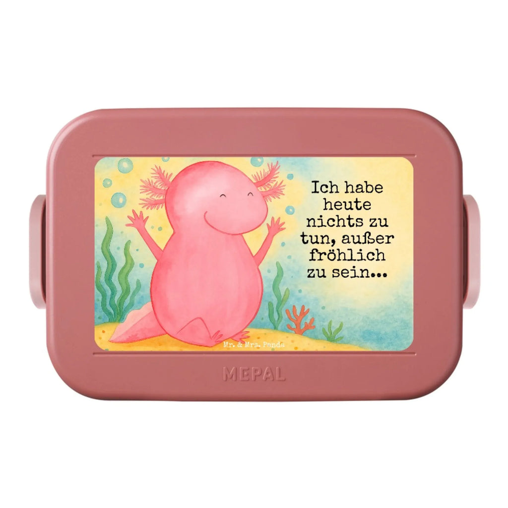 MEPAL Bentobox Axolotl Hurra Design Lunchbox, Bentobox, Brotdose, Axolotl, Molch, fröhlich, Zufriedenheit, Freude, Schwanzlurch, Lurche, Axolot, Spaß, Lurch, Motivation