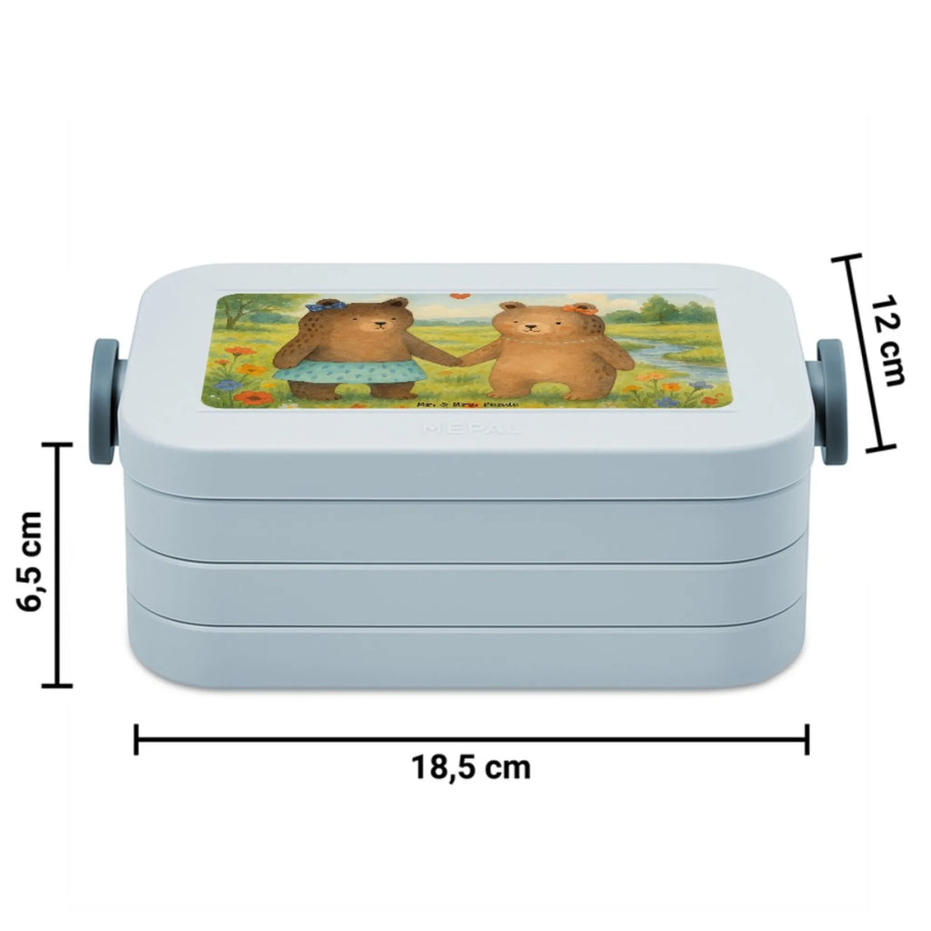 MEPAL Bentobox Bär Freundin Design Lunchbox, Bentobox, Brotdose, Bär, Teddy, Teddybär, Bär Freundin Beste Freund Liebe Liebesbeweis Verliebt Kumpel Kumpeliene