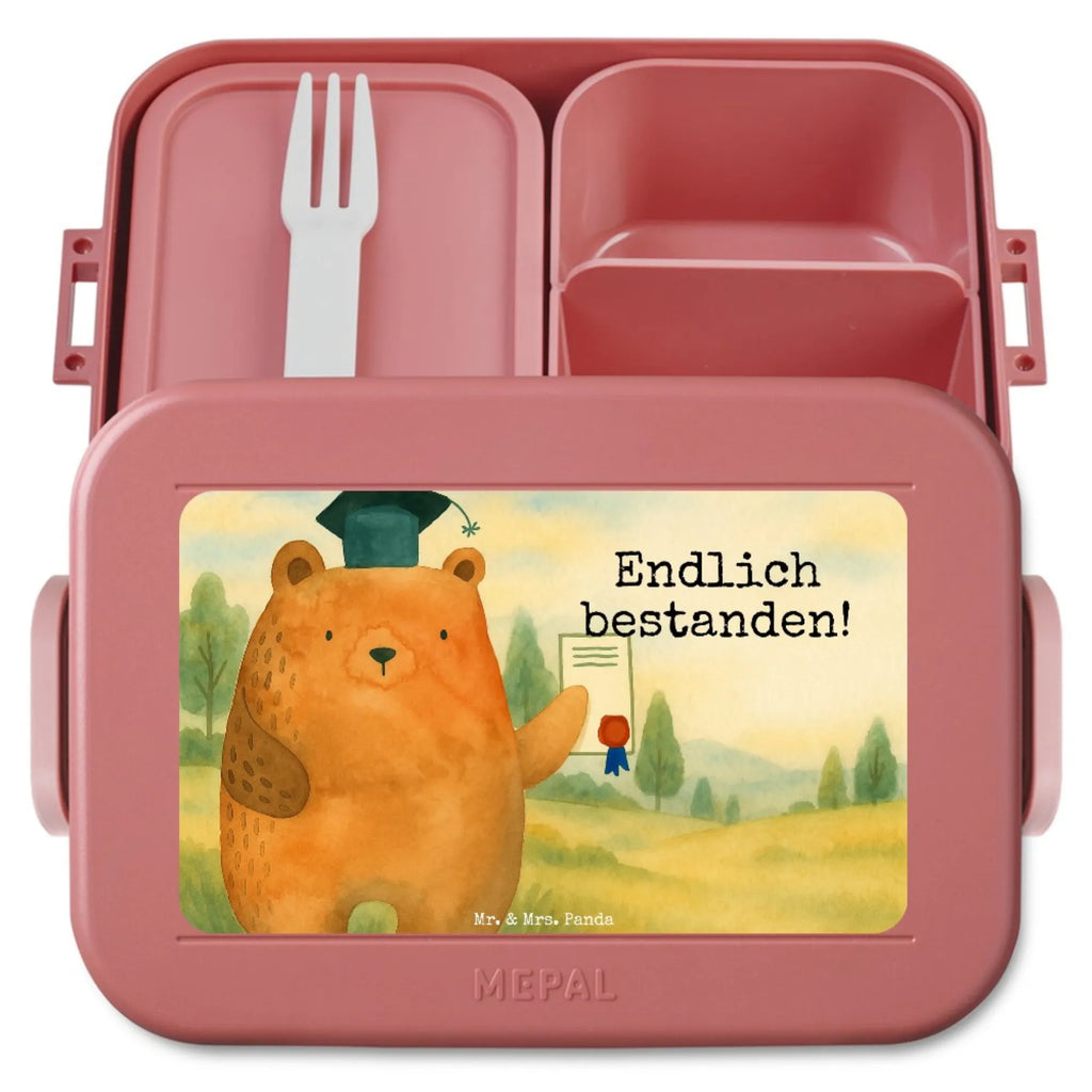 MEPAL Bentobox Bär Prüfung Design Brotdose, Bentobox, Lunchbox, Bär, Teddy, Teddybär, Abschluss, Prüfungen, Abschlusszeugnis, Zeugnis, Abitur, Prüfung bestanden