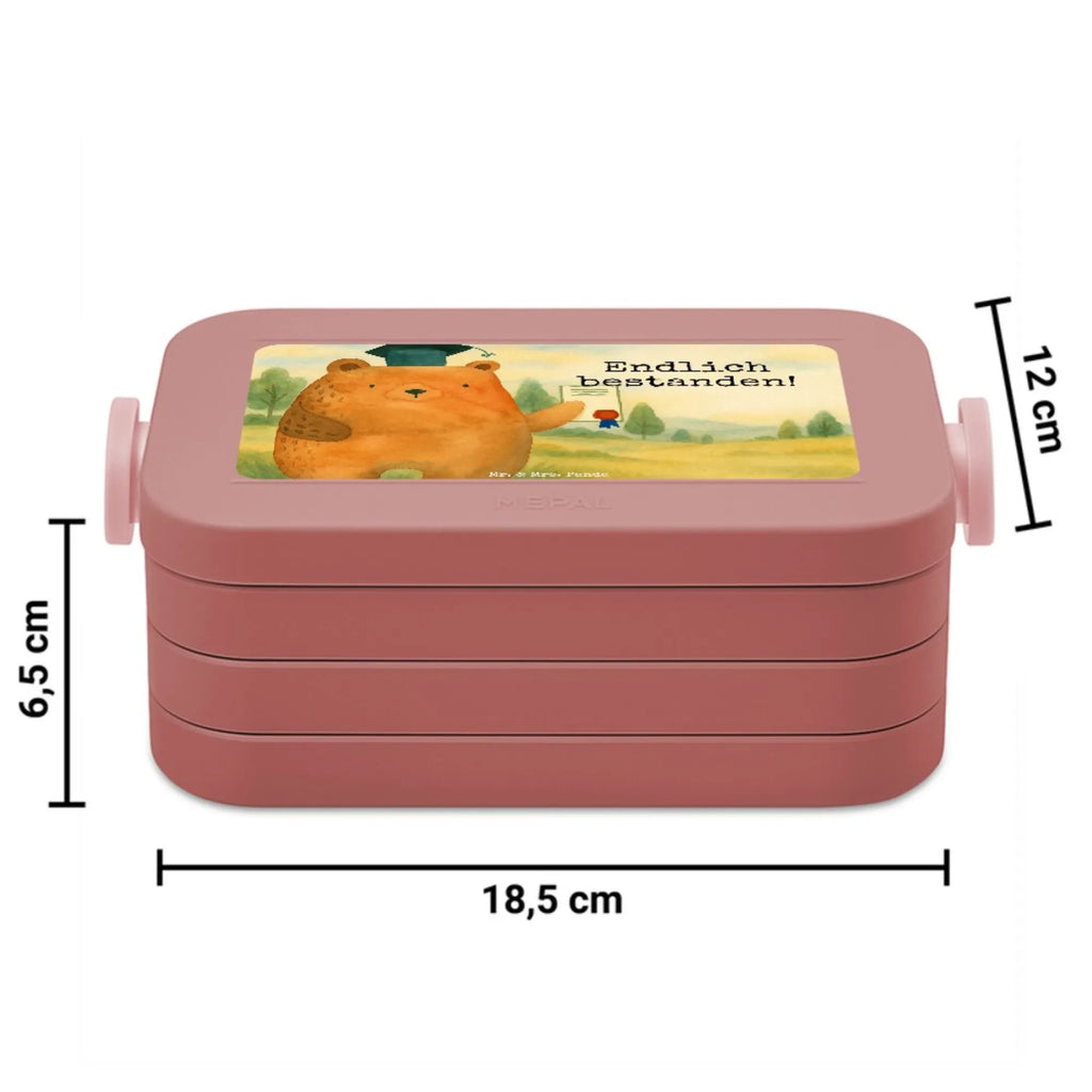 MEPAL Bentobox Bär Prüfung Design Brotdose, Bentobox, Lunchbox, Bär, Teddy, Teddybär, Abschluss, Prüfungen, Abschlusszeugnis, Zeugnis, Abitur, Prüfung bestanden