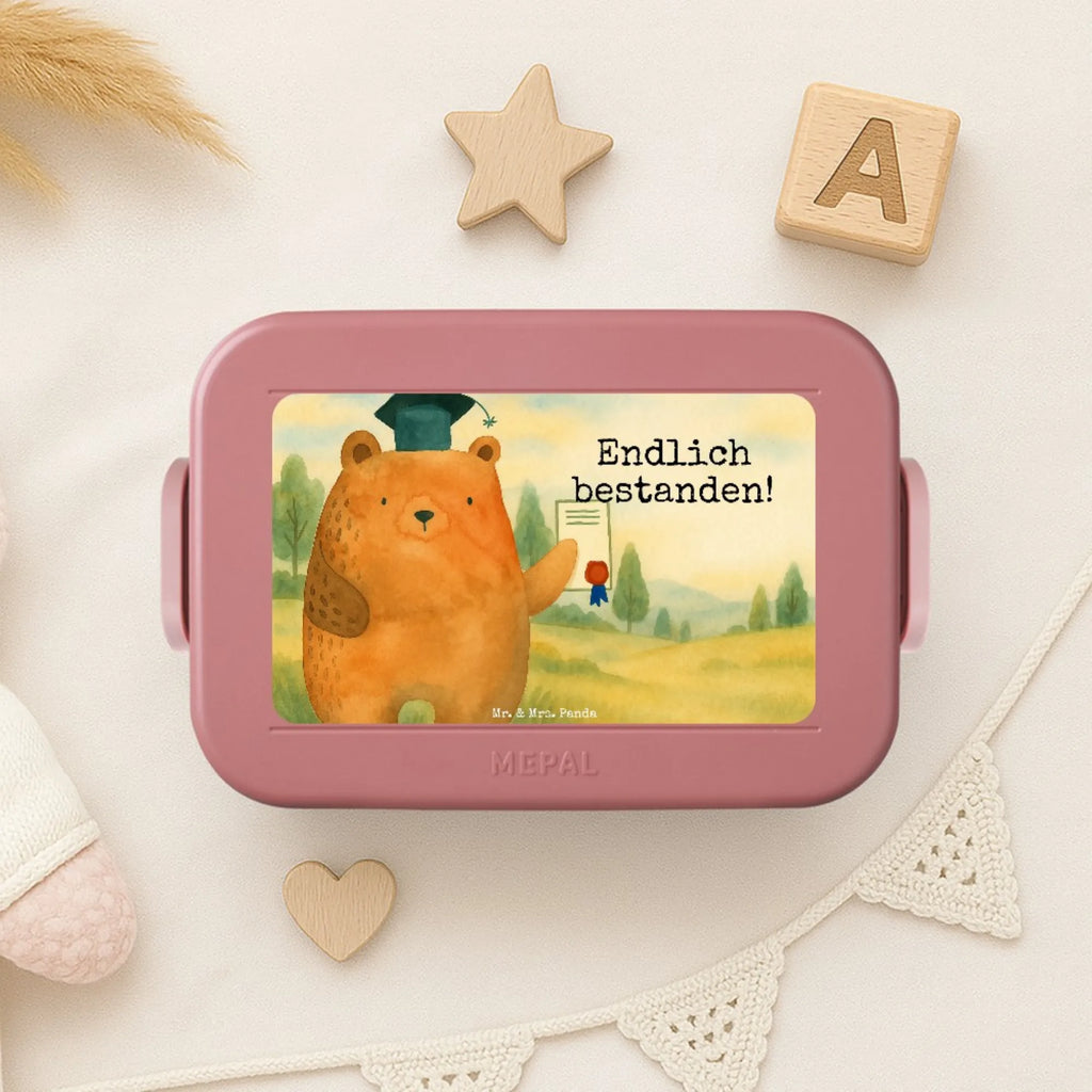 MEPAL Bentobox Bär Prüfung Design Brotdose, Bentobox, Lunchbox, Bär, Teddy, Teddybär, Abschluss, Prüfungen, Abschlusszeugnis, Zeugnis, Abitur, Prüfung bestanden