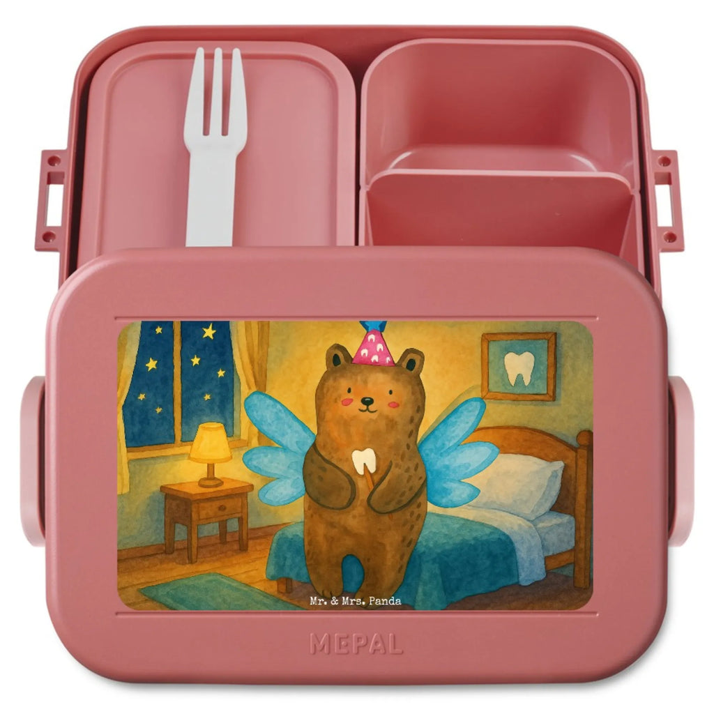MEPAL Bentobox Bär Zahnfee Design Bentobox, Lunchbox, Brotdose, Bär, Teddy, Teddybär, Fee, Zahnfee, Milchzahn, Erster Zahn