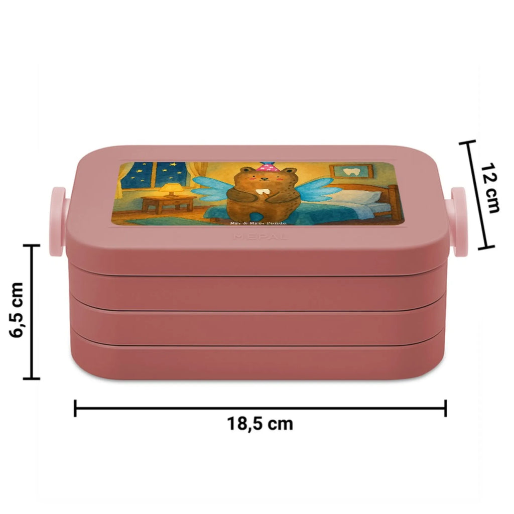 MEPAL Bentobox Bär Zahnfee Design Bentobox, Lunchbox, Brotdose, Bär, Teddy, Teddybär, Fee, Zahnfee, Milchzahn, Erster Zahn