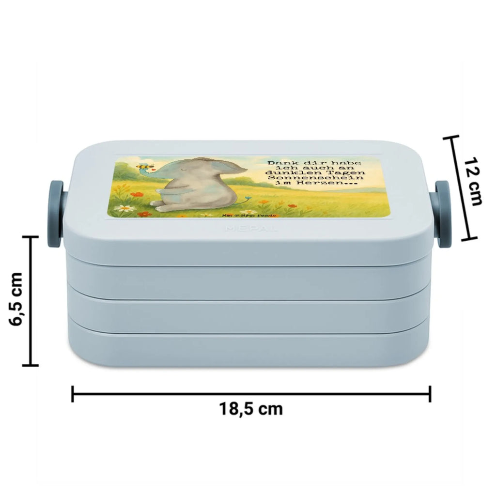 MEPAL Bentobox Elefant Biene Design Brotdose, Bentobox, Lunchbox, Tiermotive, Gute Laune, lustige Sprüche, Tiere, Hochzeitsgeschenk, Liebe, Heiratsantrag, Liebesspruch, Jahrestag, Elefant, Liebesbeweis, Biene, Liebesgeschenk