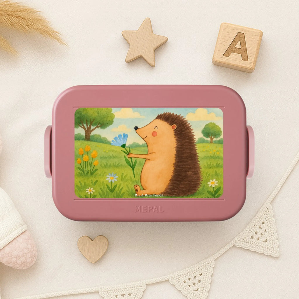 MEPAL Bentobox Igel Blumen Design Brotdose, Lunchbox, Bentobox, Tiermotive, Gute Laune, lustige Sprüche, Tiere, Gute Besserung, Genesungswünsche, Besuch, Krankheit, krank, Krankenhaus, Igel