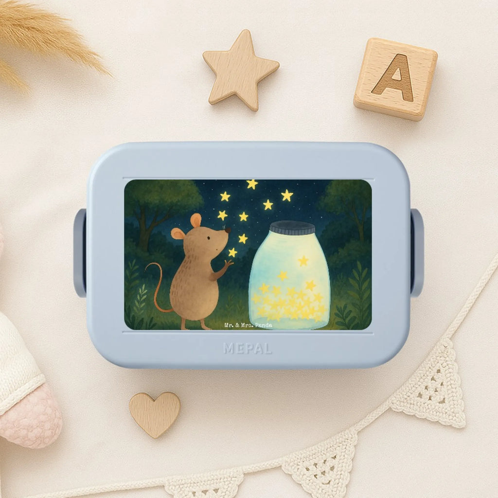 MEPAL Bentobox Maus Sterne Design Bentobox, Lunchbox, Brotdose, Tiermotive, Gute Laune, lustige Sprüche, Tiere, Wunsch, Schwangerschaft, Maus, Taufgeschenk, Träume, Sterne, Geburt, Kind, Hoffnung, Geburtstag, Taufe, erstes Kind, Kindergeburtstag