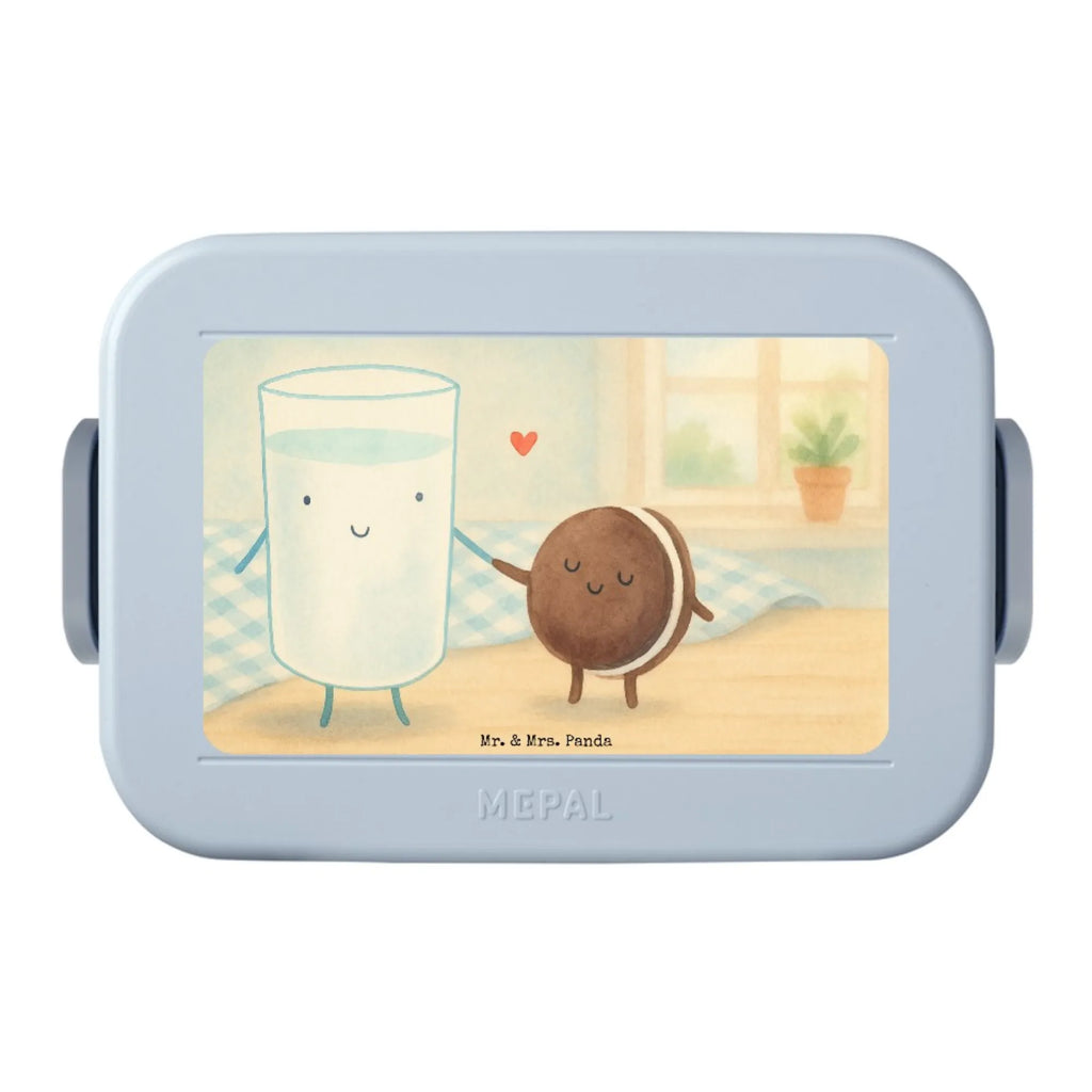 MEPAL Bentobox Milch Keks Design Lunchbox, Brotdose, Bentobox, Tiermotive, Gute Laune, lustige Sprüche, Tiere, Keks, Motiv süß, romantisch, Einladung Frühstück, Kaffee, Cookie, Kekse, perfektes Paar, Milk, Milch