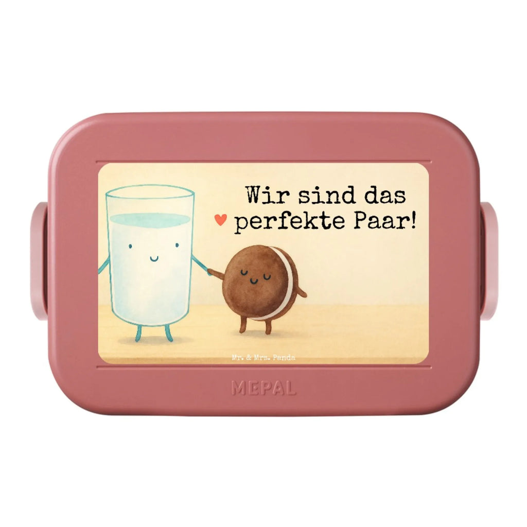 MEPAL Bentobox Milch Keks Design Lunchbox, Brotdose, Bentobox, Tiermotive, Gute Laune, lustige Sprüche, Tiere, Keks, Motiv süß, romantisch, Einladung Frühstück, Kaffee, Cookie, Kekse, perfektes Paar, Milk, Milch