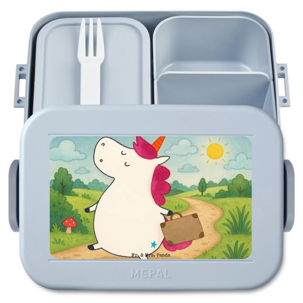 MEPAL Bentobox Einhorn Koffer Design Brotdose, Bentobox, Lunchbox, Einhorn, Einhörner, Einhorn Deko, Unicorn, Erwachsen, Reise, witzig, Spaß, Kind, lustig, albern, unicorn, Abenteuer, Koffer, Verreisen, Gepäck