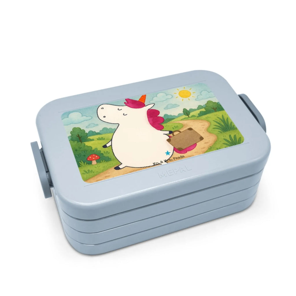 MEPAL Bentobox Einhorn Koffer Design Brotdose, Bentobox, Lunchbox, Einhorn, Einhörner, Einhorn Deko, Unicorn, Erwachsen, Reise, witzig, Spaß, Kind, lustig, albern, unicorn, Abenteuer, Koffer, Verreisen, Gepäck