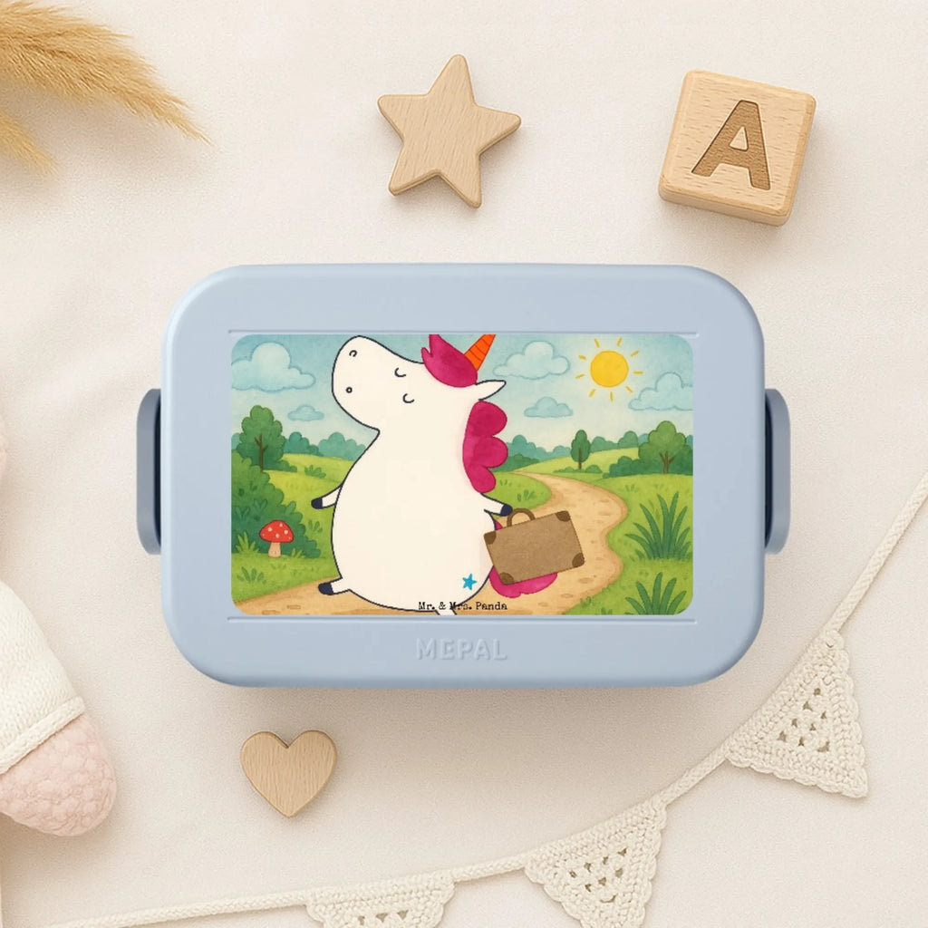 MEPAL Bentobox Einhorn Koffer Design Brotdose, Bentobox, Lunchbox, Einhorn, Einhörner, Einhorn Deko, Unicorn, Erwachsen, Reise, witzig, Spaß, Kind, lustig, albern, unicorn, Abenteuer, Koffer, Verreisen, Gepäck