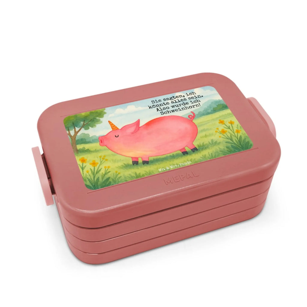 MEPAL Bentobox Einhorn Schwein Design Lunchbox, Bentobox, Brotdose, Einhorn, Einhörner, Einhorn Deko, Unicorn, Spruch, Pig, Schweinhorn, Schwein, funny, Piggy, english, Bauer, witzig. lustig, geschenk, Party, Spaß, englisch