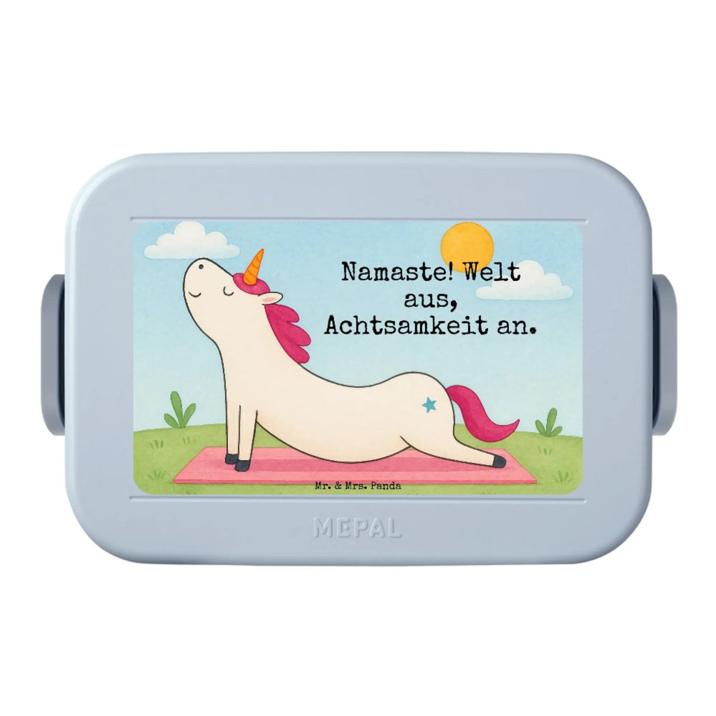 MEPAL Bentobox Einhorn Yoga Design Bentobox, Lunchbox, Brotdose, Einhorn, Einhörner, Einhorn Deko, Unicorn, witzig, Achtsamkeit, Sport, Joga, Namaste, süß, Yoga, lustig, Entspannung, Yogamatte