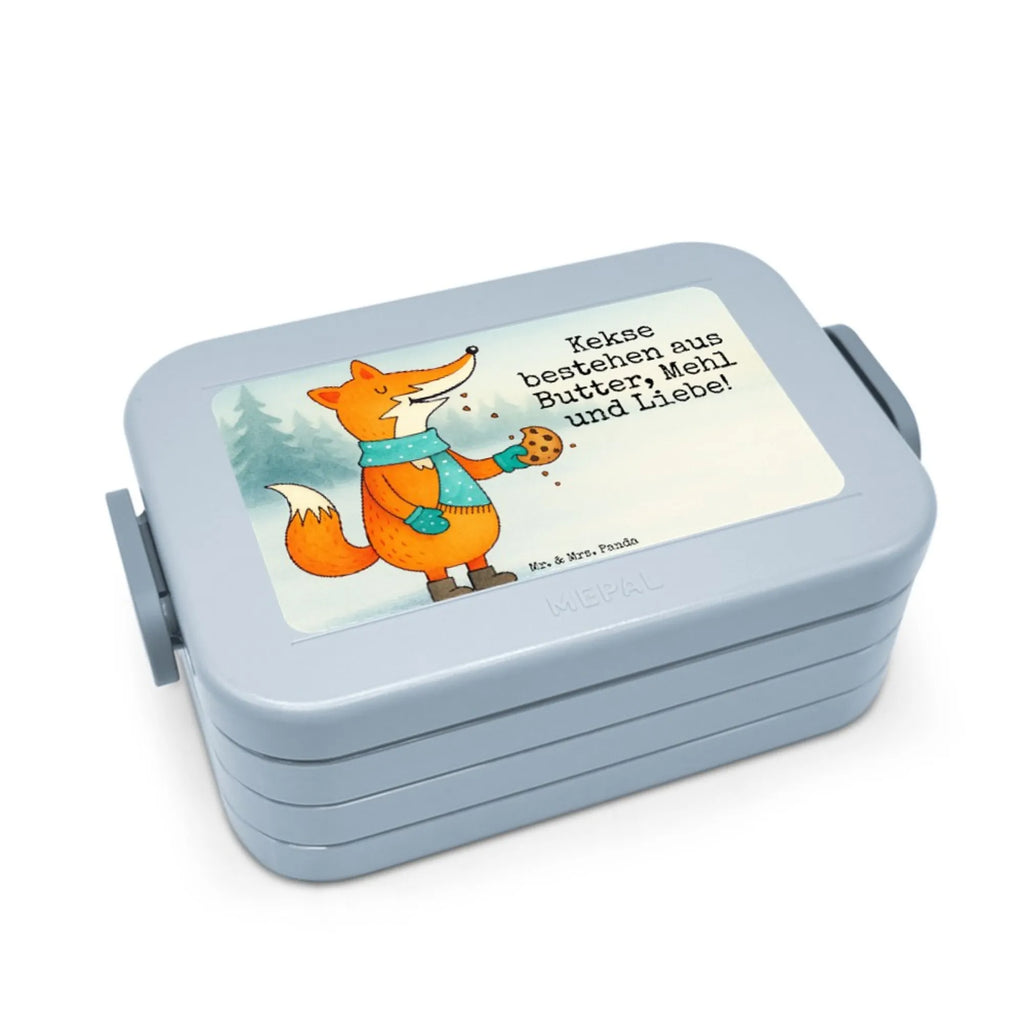 MEPAL Bentobox Fuchs Keks Design Lunchbox, Brotdose, Bentobox, Fuchs, Winter, Liebe, Kekse, Füchse, Weihnachtszeit, Plätzchen, Küche Deko, Backen Spruch
