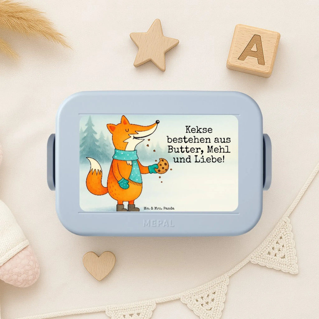 MEPAL Bentobox Fuchs Keks Design Lunchbox, Brotdose, Bentobox, Fuchs, Winter, Liebe, Kekse, Füchse, Weihnachtszeit, Plätzchen, Küche Deko, Backen Spruch