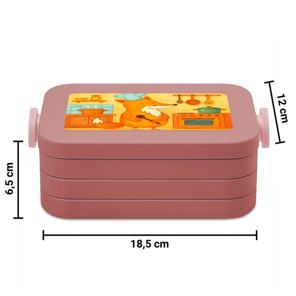 MEPAL Bentobox Fuchs Koch Design Brotdose, Lunchbox, Bentobox, Fuchs, Küche Spruch, Küche Deko, Bäcker, witzig, Spruch lustig, Köche, Füchse, Party Spruch, Koch Geschenk