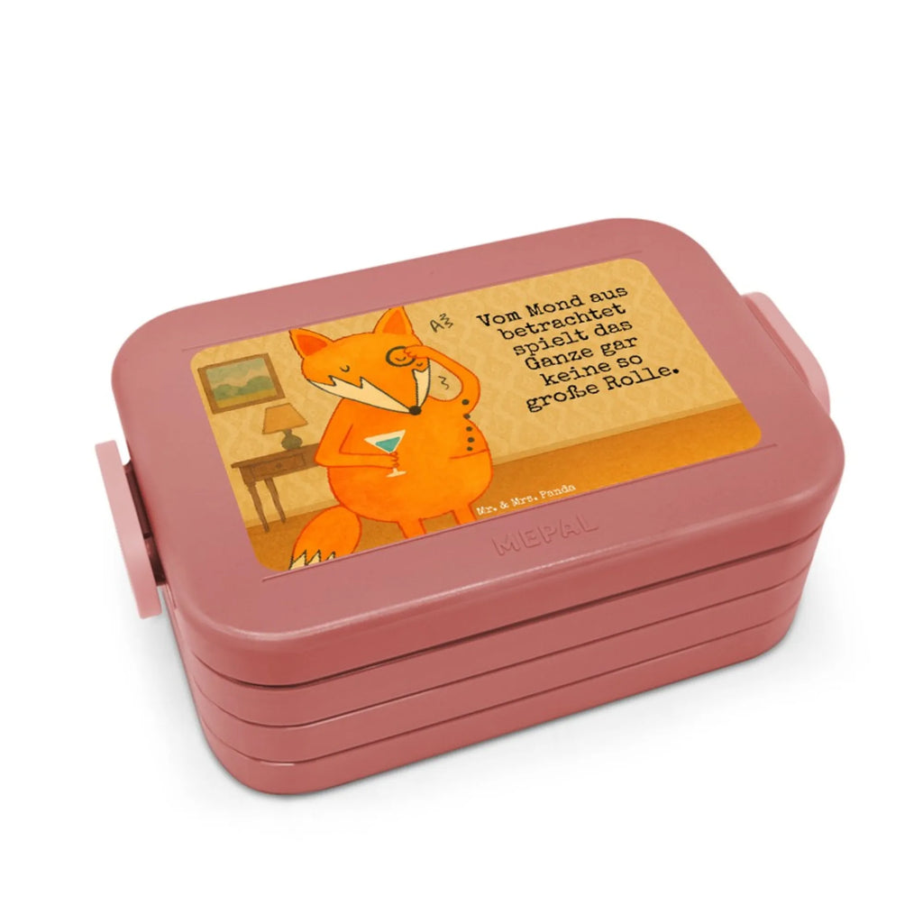 MEPAL Bentobox Fuchs Lord Design Lunchbox, Brotdose, Bentobox, Fuchs, Füchse, Liebeskummer Geschenk, Spruch lustig, Motivation Spruch, Problemlösung, tröstende Worte