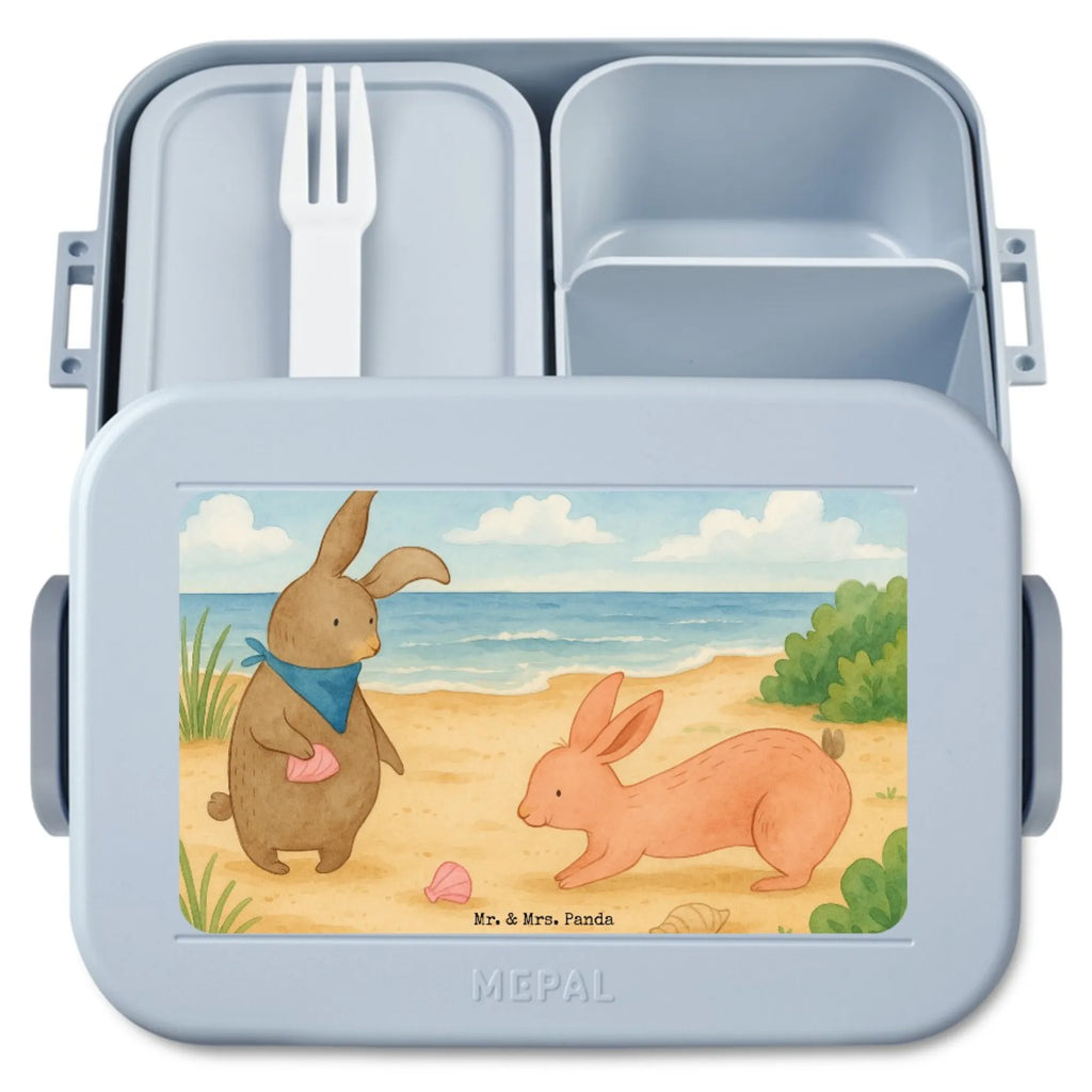 MEPAL Bentobox Hasen Muschel Design Brotdose, Bentobox, Lunchbox, Familie, Vatertag, Muttertag, Bruder, Schwester, Mama, Papa, Oma, Opa, Meer, best friends, Muscheln, Muscheln sammeln, Freundin, beste Freundin, BFF, Hasen, Freundinnen