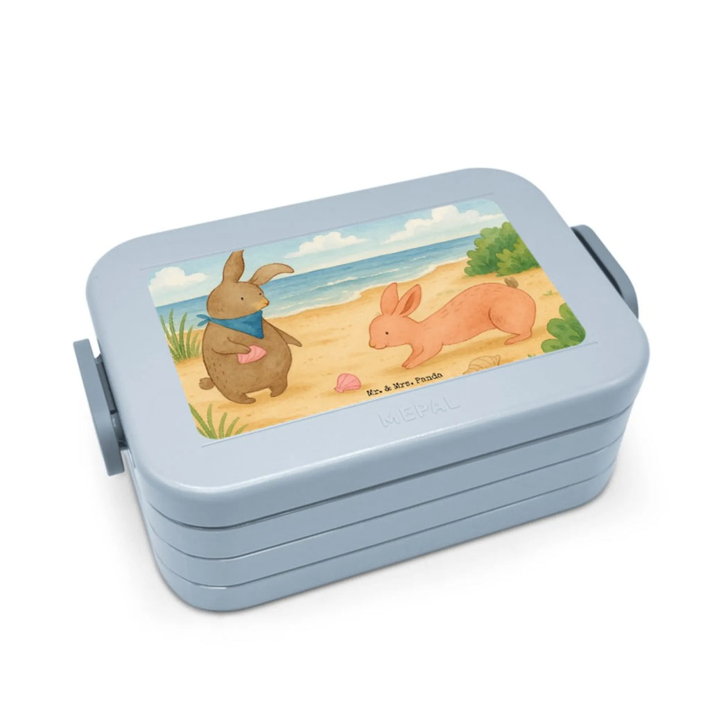 MEPAL Bentobox Hasen Muschel Design Brotdose, Bentobox, Lunchbox, Familie, Vatertag, Muttertag, Bruder, Schwester, Mama, Papa, Oma, Opa, Meer, best friends, Muscheln, Muscheln sammeln, Freundin, beste Freundin, BFF, Hasen, Freundinnen