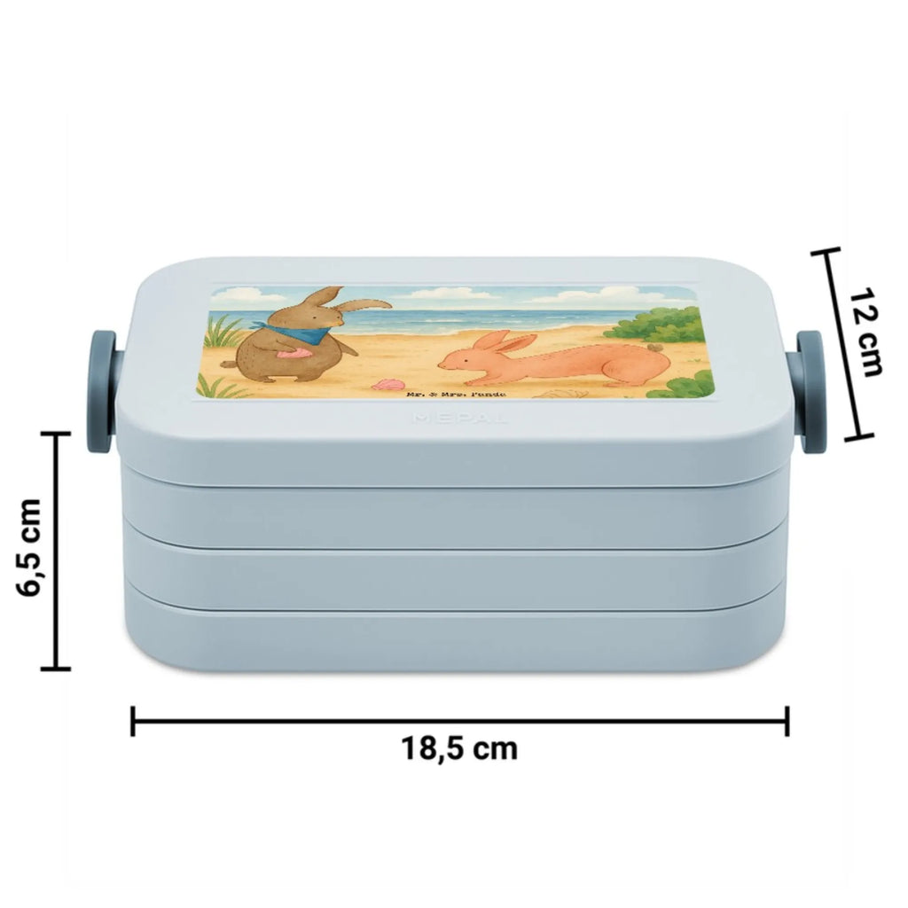 MEPAL Bentobox Hasen Muschel Design Brotdose, Bentobox, Lunchbox, Familie, Vatertag, Muttertag, Bruder, Schwester, Mama, Papa, Oma, Opa, Meer, best friends, Muscheln, Muscheln sammeln, Freundin, beste Freundin, BFF, Hasen, Freundinnen