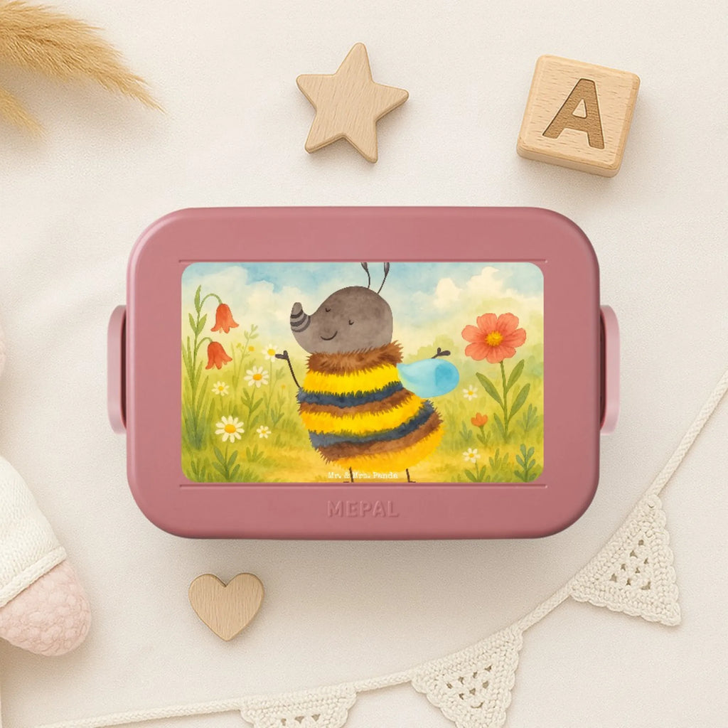 MEPAL Bentobox Hummel flauschig Design Bentobox, Brotdose, Lunchbox, Tiermotive, Gute Laune, lustige Sprüche, Tiere, Blume, Flauschig, Hummel, Natur, Biene
