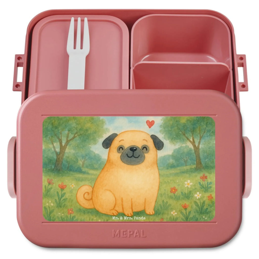 MEPAL Bentobox Mops Design Bentobox, Lunchbox, Brotdose, Hund, Hundemotiv, Haustier, Hunderasse, Tierliebhaber, Hundebesitzer, Sprüche, Mops, Liebe, Hundeliebe