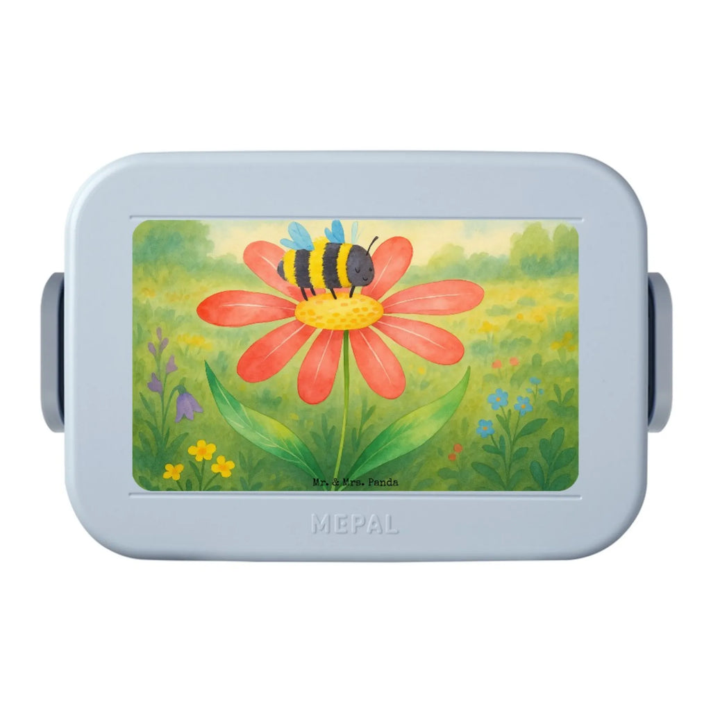 MEPAL Bentobox Hummel Blume Design Bentobox, Brotdose, Lunchbox, Tiermotive, Gute Laune, lustige Sprüche, Tiere, Wespe, Hummeln, Flauschig, Blume, Hummel, Biene, Natur, Feld