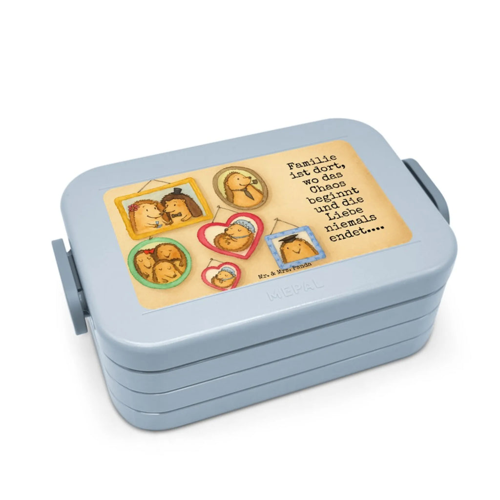 MEPAL Bentobox Igel Familie Design Brotdose, Lunchbox, Bentobox, Familie, Vatertag, Muttertag, Bruder, Schwester, Mama, Papa, Oma, Opa, Igel, Zusammenhalt, Glück, Liebe, Bilder