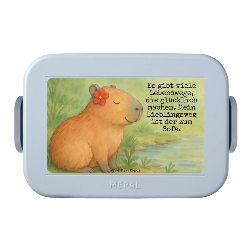 MEPAL Bentobox Capybara Blume Design Brotdose, Lunchbox, Bentobox, Tiermotive, Gute Laune, lustige Sprüche, Tiere, Capybara