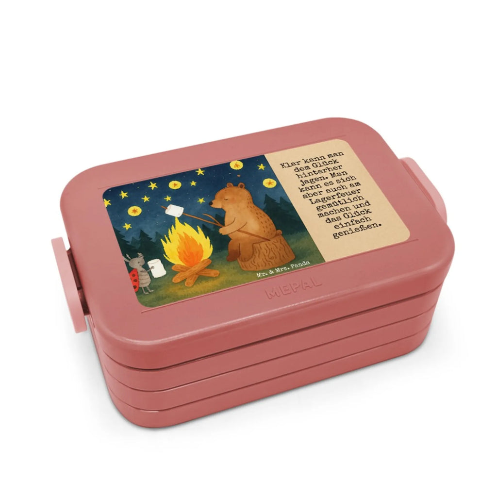 MEPAL Bentobox Bär & Marienkäfer Lagerfeuer Design Bentobox, Brotdose, Lunchbox, Bär, Teddy, Teddybär, Lagerfeuer