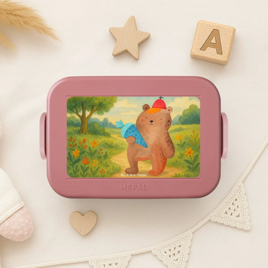 MEPAL Bentobox Bär Schultüte Design Bentobox, Lunchbox, Brotdose, Bär, Teddy, Teddybär, Erster Schultag Geschenk, Einschulung Geschenk, Bär Motiv, Schulanfang, Schultüte, Schule Geschenk, Grundschule, Schulbeginn