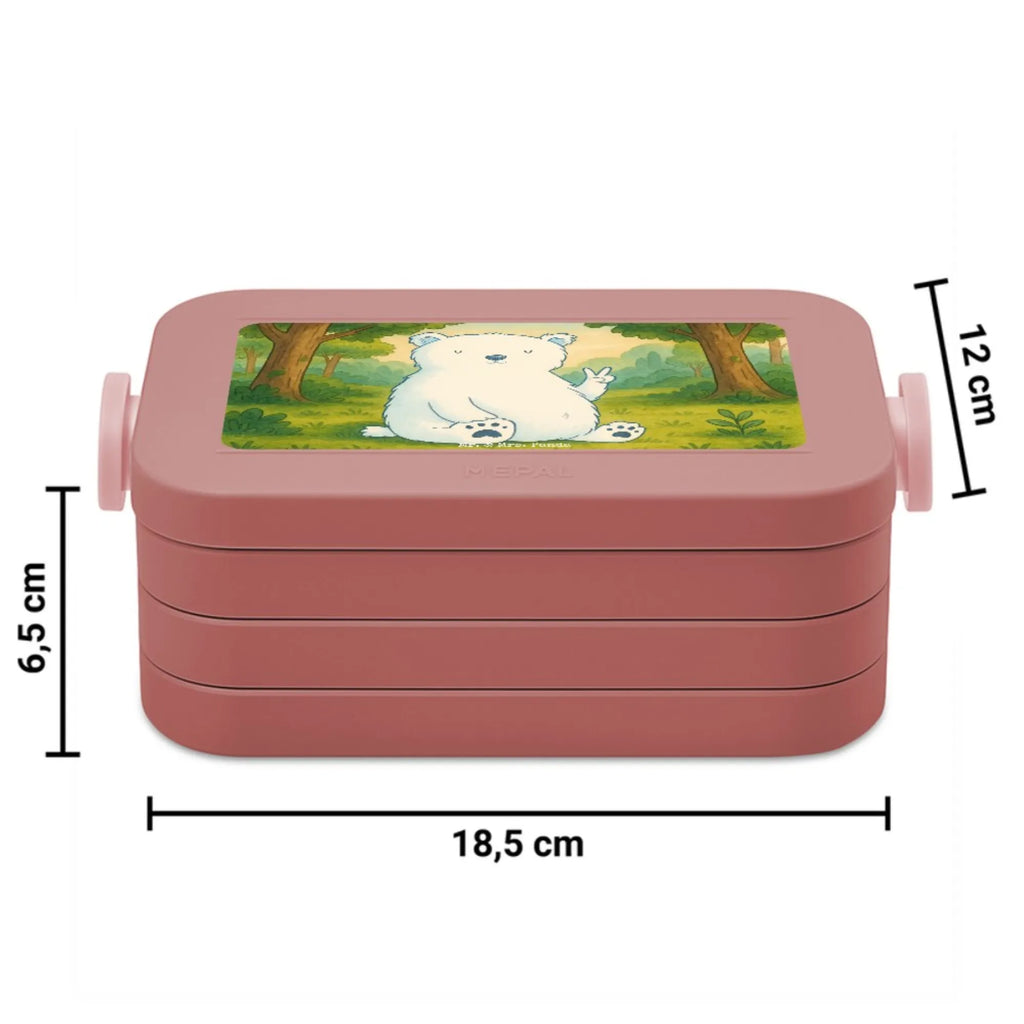 MEPAL Bentobox Eisbär Faul Design Bentobox, Brotdose, Lunchbox, Bär, Teddy, Teddybär, Nordpol, Eisbär, Bürojob, Büro, Relaxen, Arbeitsplatz, Faul, Arbeit, Homeoffice, Entspannen