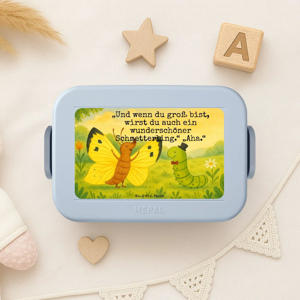 MEPAL Bentobox Raupe Schmetterling Design Lunchbox, Brotdose, Bentobox, Tiermotive, Gute Laune, lustige Sprüche, Tiere, Kokon, Hütchen, Schönheit, Erwachsen werden, Schmetterling, Raupe, Aufwachsen, Hut, Entwicklung, Zitronenfalter