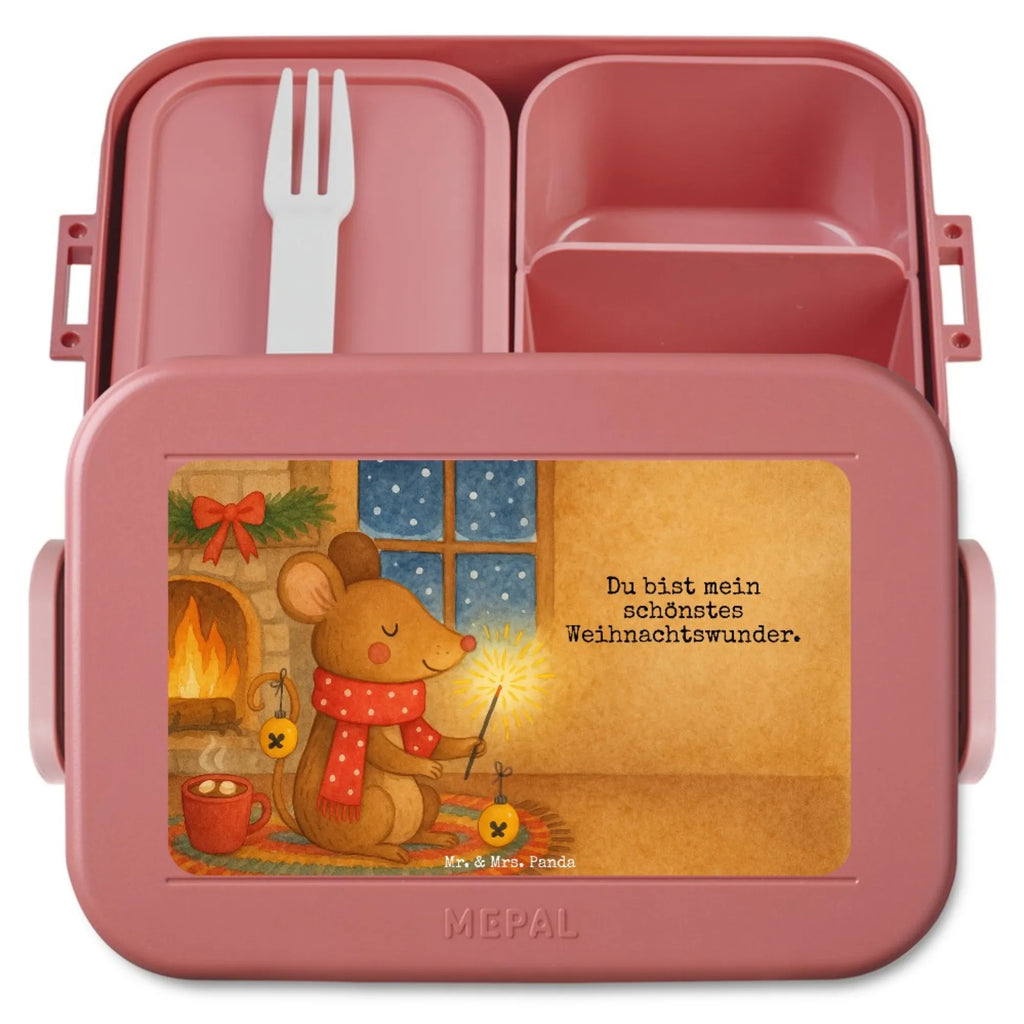MEPAL Bentobox Maus Weihnachten Design Lunchbox, Brotdose, Bentobox, Winter, Weihnachten, Weihnachtsdeko, Nikolaus, Advent, Heiligabend, Wintermotiv, Weihnachtsmotiv, Mäuschen, Maus, Weihnachtswunder, Weihnachtsgruß, Frohe Weihnachten