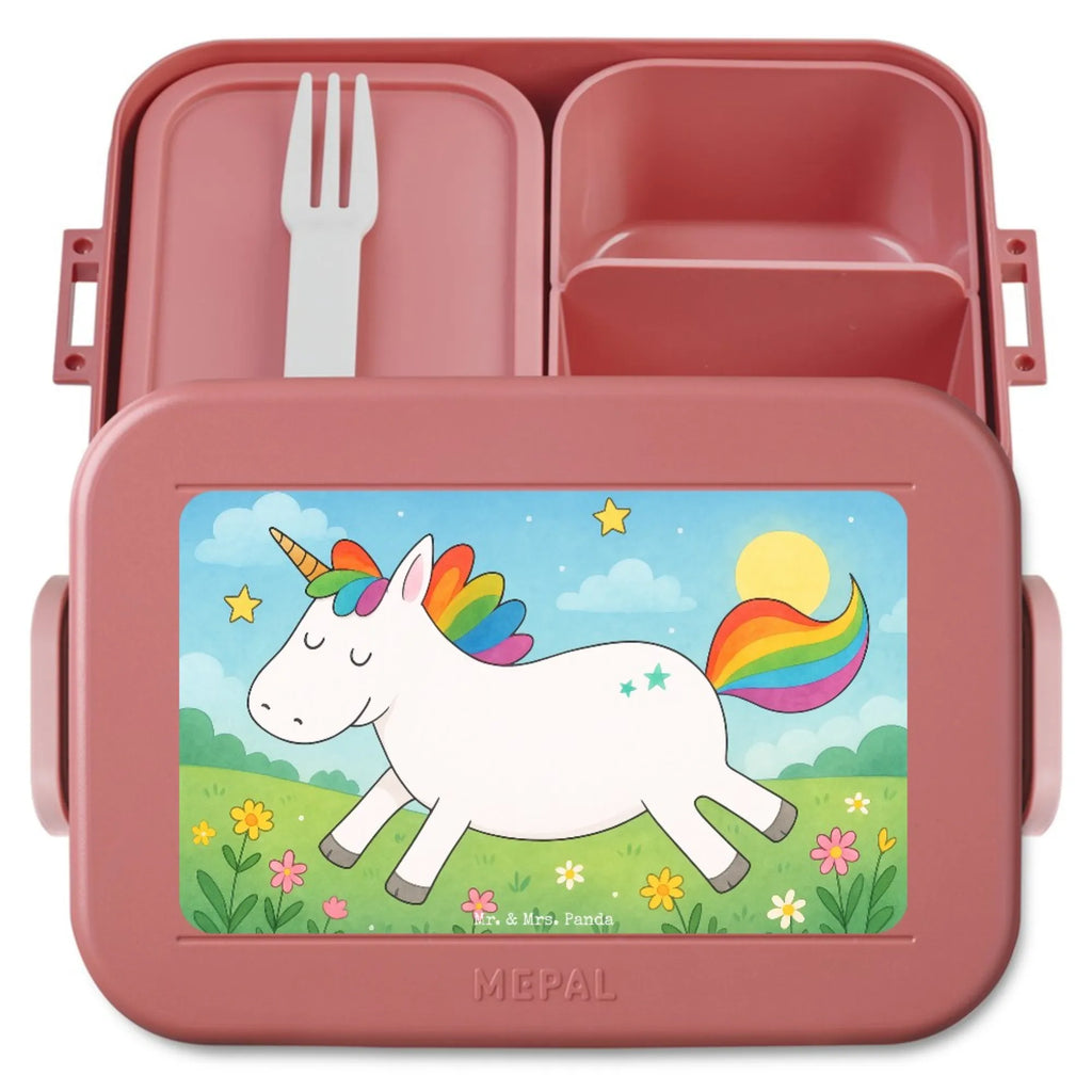 MEPAL Bentobox Einhorn Happy Design Brotdose, Lunchbox, Bentobox, Einhorn, Einhörner, Einhorn Deko, Unicorn, witzig, Freude, Lachen, Lächeln, fröhlich, Spaß, Lebensfreude, spannend, glücklich