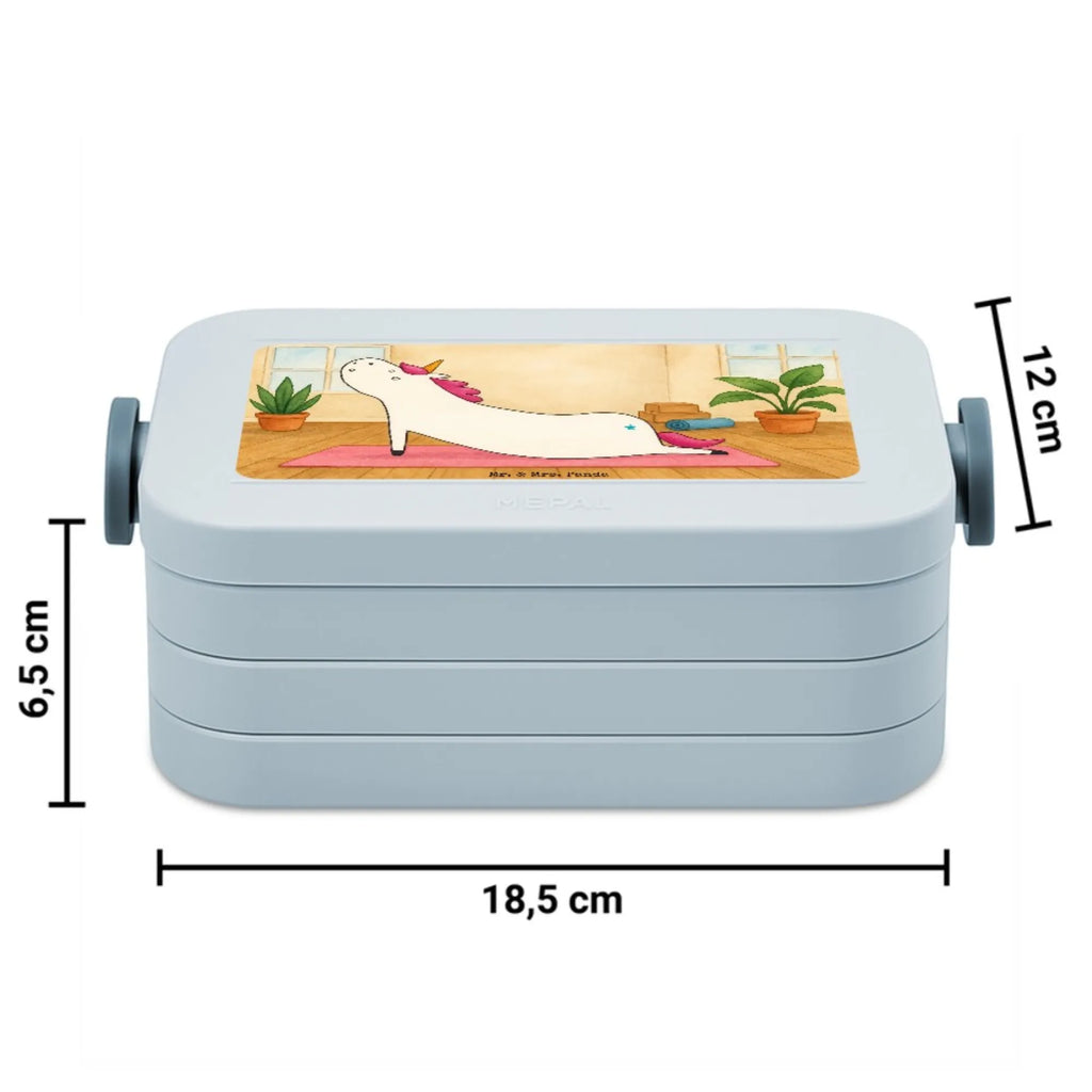MEPAL Bentobox Einhorn Yoga Design Bentobox, Lunchbox, Brotdose, Einhorn, Einhörner, Einhorn Deko, Unicorn, witzig, Achtsamkeit, Sport, Joga, Namaste, süß, Yoga, lustig, Entspannung, Yogamatte